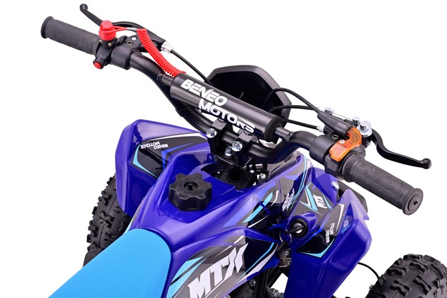 Quad per bambini a benzina Beneo Motors MTX blu - 49cm3