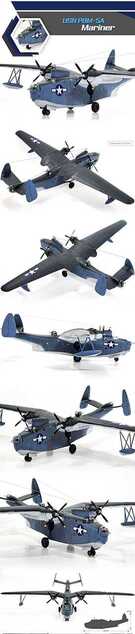 Modellbausatz Flugzeug 12586 - USN PBM-5A MARINER (1:72)
