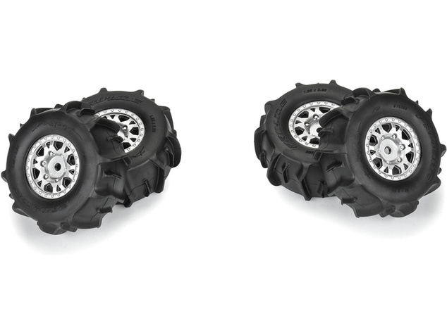 Pro-Line koleso 1:16, pneu Dumont, disk čierny, H12mm (4): Mojave GROM