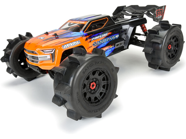 Pro-Line kolo 1:8, pneu 3.8" Sand Paw HP Belted, disk černý H17mm (2)