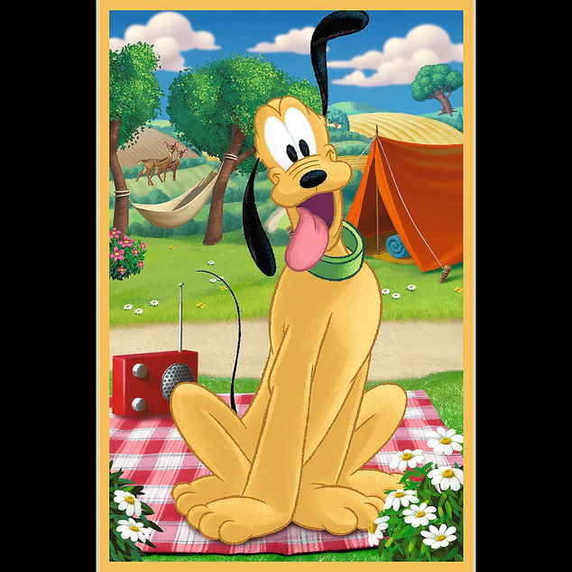 Trefl Puzzle 3x50 Mickey Mouse und Freunde / Maus im Urlaub