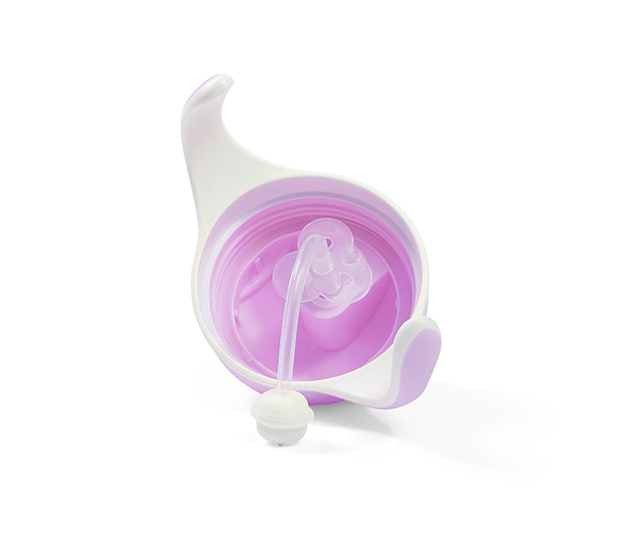 BABYONO Lernbecher mit Strohhalm Schmetterling 6m+