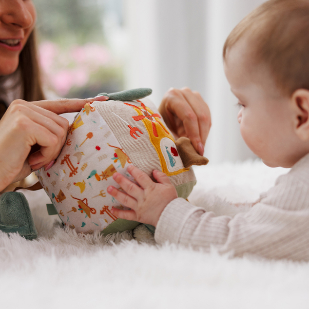 BABYONO Cubo sensorial Cow Bingo 0m+