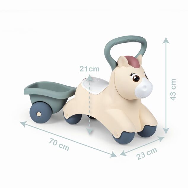 Smoby LS Odrážadlo Poník s vozíkom