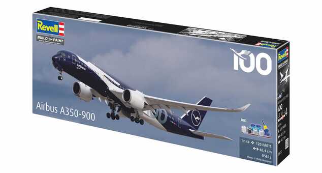 Geschenk-Set Flugzeug 05612 - A350-900 - Lufthansa (100. Jahrestag) (1:144)