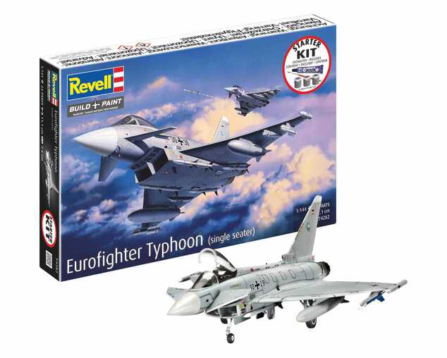 Starter Kit Flugzeug 74282 - Eurofighter Typhoon (Einsitzer) (1:144)