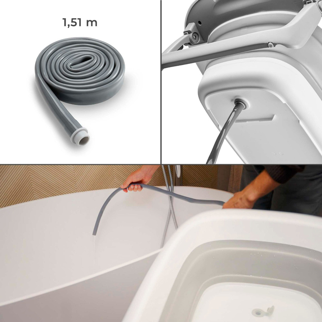 Kinderkraft Wickeltisch mit Badewanne Bubbly Grey