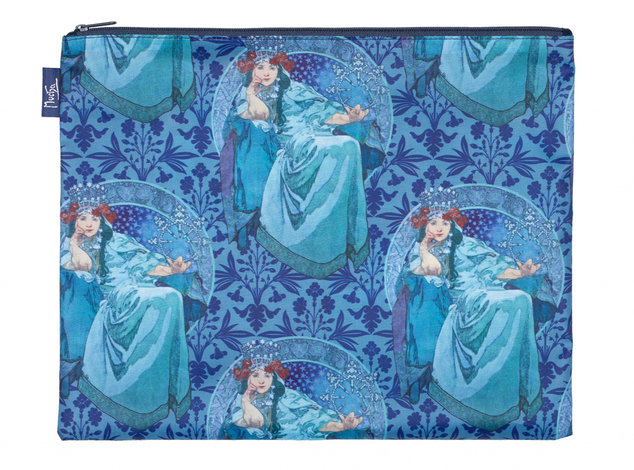 Set von 3 Täschchen Mucha - Hyazinthe