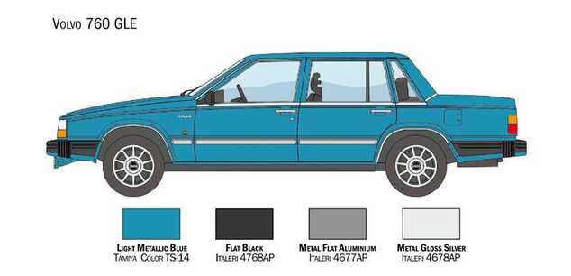 Model Kit auto 3623 - Volvo 760 GLE (1:24)