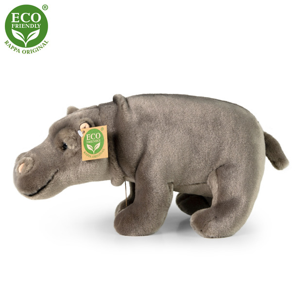 Plyšový hroch stojace 30 cm ECO-FRIENDLY