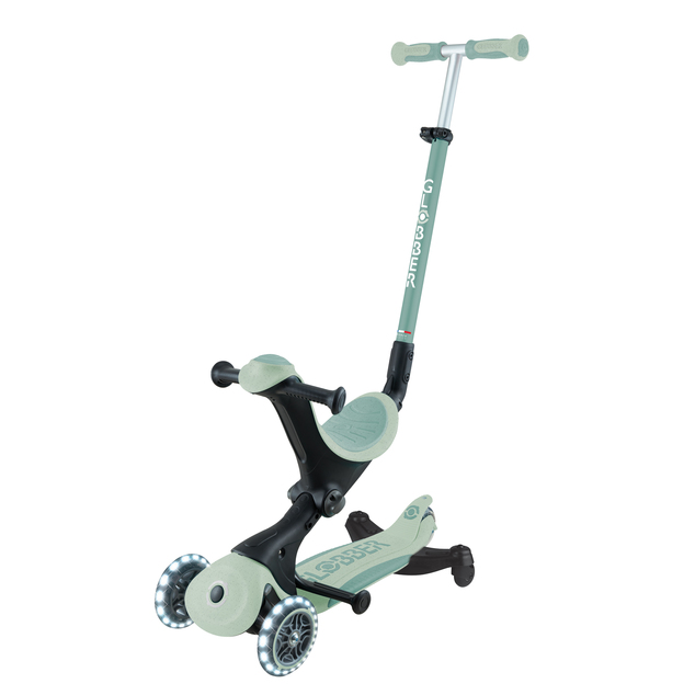 Globber kolobežka Go Up deluxe lights ecologic 360 ° pistachio