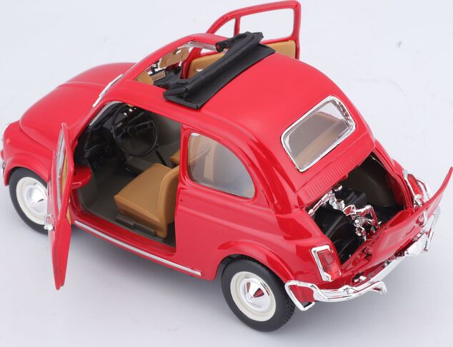 Bburago 1:24 Fiat 500L (1968) Rot