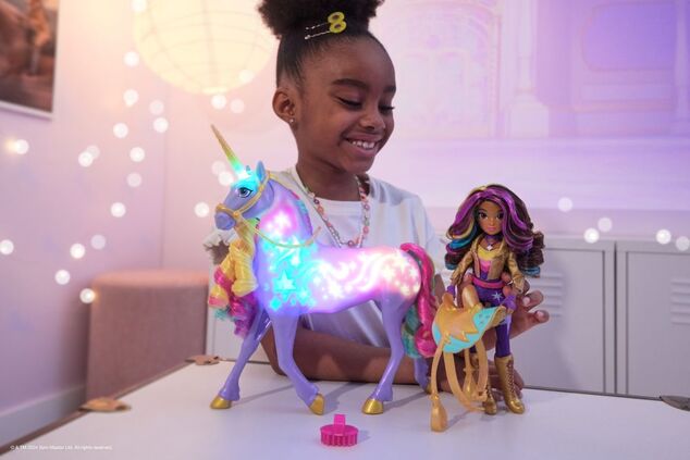 Unicorn Academy Svetelný jednorožec WildStar a Sophia 24 cm