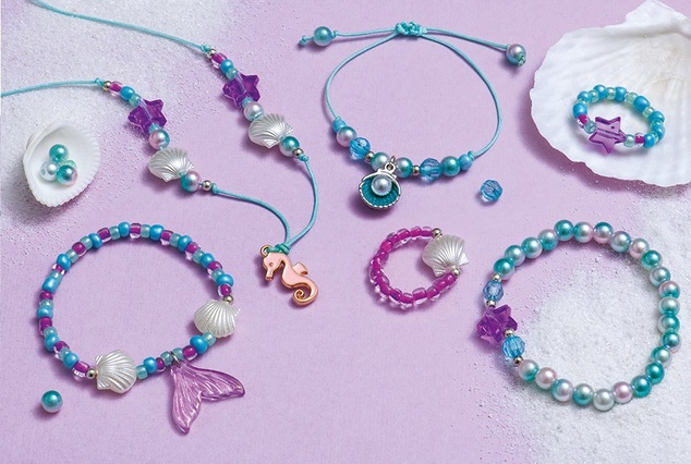 Janod Atelier Kreatívna sada Výroba šperkov Magický oceán 6 ks