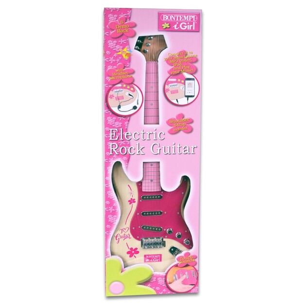 Bontempi Elektrická rocková gitara s mikrofónom 241371