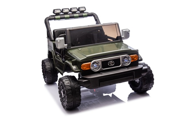 Elektrické autíčko Toyota FJ Cruiser XXL s pohonom 4x4, licencované (Dvojmiestne), zelené,