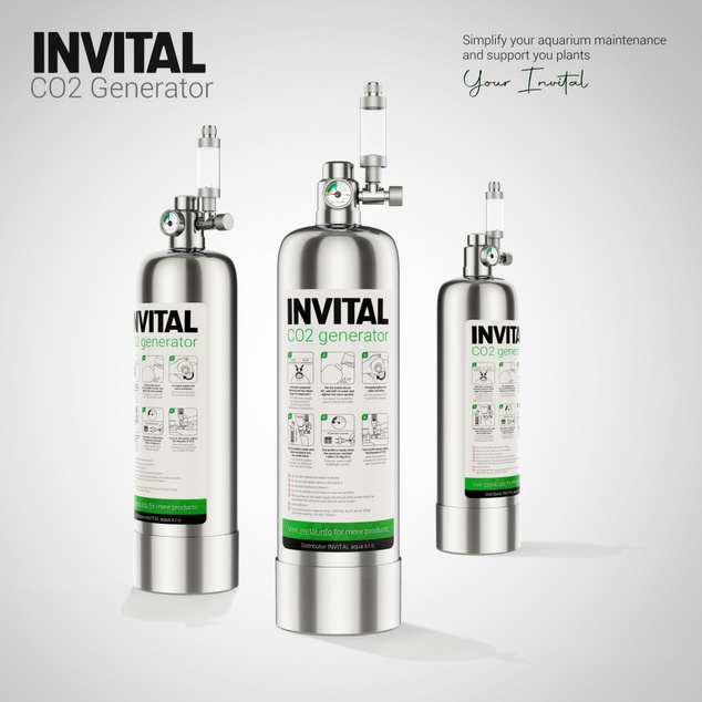 INVITAL CO2 Generator bez nočného vypnutia s 2l fľašou