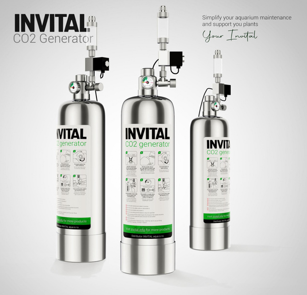 INVITAL CO2 Generátor s nočným vypínaním s 2l fľašou