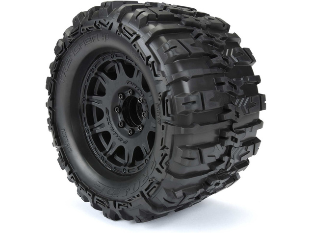 Pro-Line kolo 3.8", pneu Trencher HP Belted, disk Raid H17 čierny (2)
