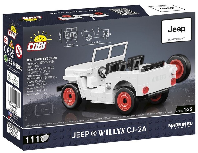 Cobi Jeep Willys CJ-2A, 1:35, 128 k