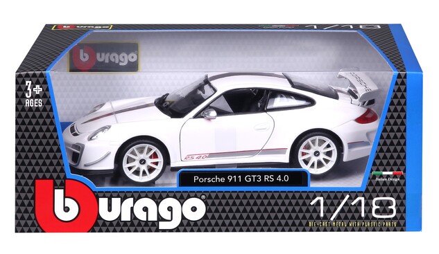 Bburago 1:18 Plus Porsche 911 GT3 RS Weiß