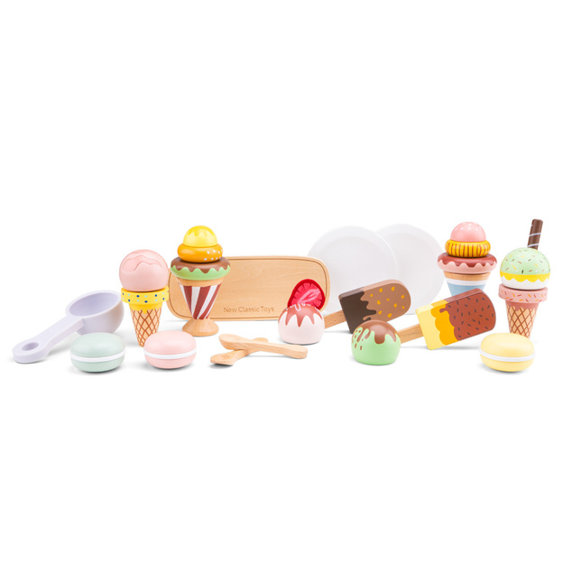 New Classic Toys Sada drevených mrazených sladkostí - 25 ks