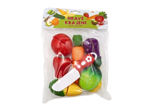 Zelenina krájacia plast s deskou a nožom