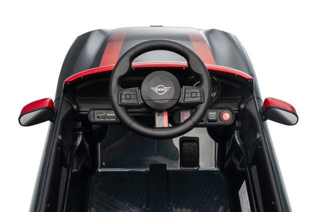 Elektrické autíčko BMW Mini Cooper 12V, čierne, USB Vstup s Bluetooth pripojením na MP3 Pr