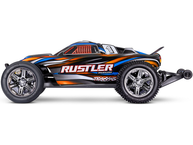Traxxas Rustler 1:10 BL-2s RTR oranžový