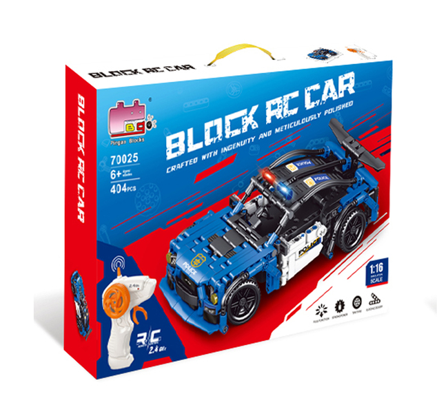 Kit Auto della polizia RC a telecomando 24,5 cm