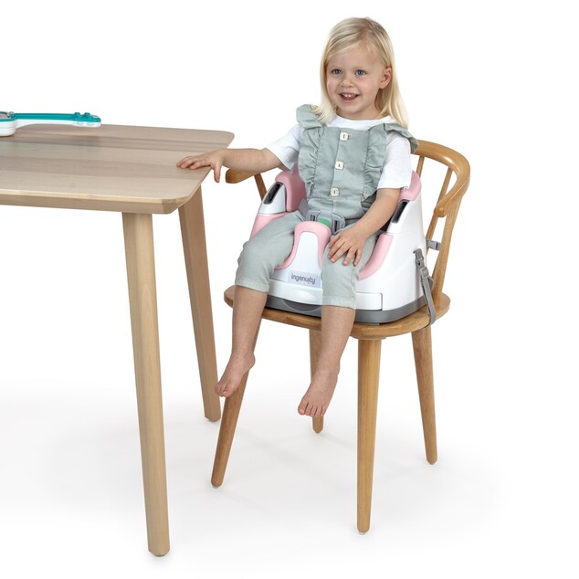 INGENUITY Podsedák na stoličku 2v1 Baby Base™ Peony 6m+ do 22kg