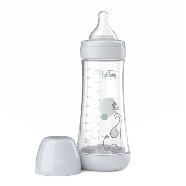 CHICCO Biberón anticólico Perfect5 300 ml neutral flujo rápido 4m+