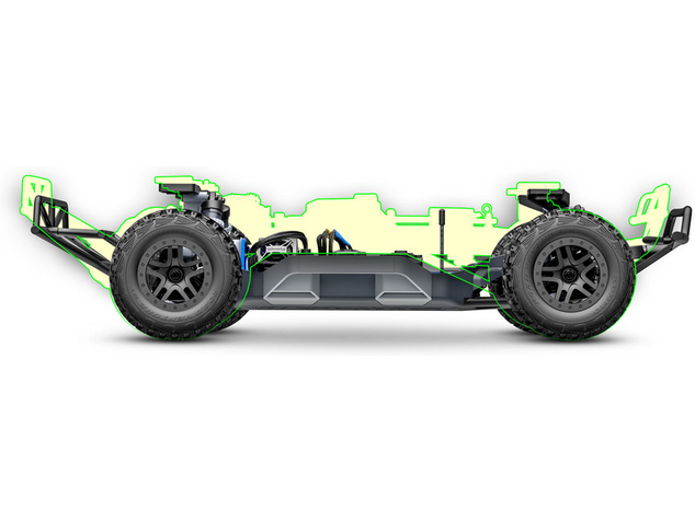 Traxxas Slash 4x4 1:10 VX3 RTR negru