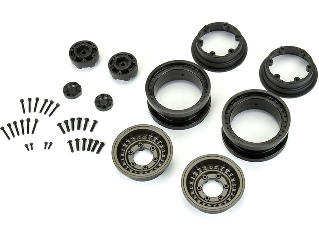 Pro-Line disk 2,9" Crni nosač kotača Black Rhino Armory Gunmetal Aluminij dvostruko pomaknut (+5 / +