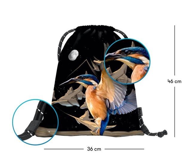 BAAGL Tasche eARTh - Eisvogel von Caer8th