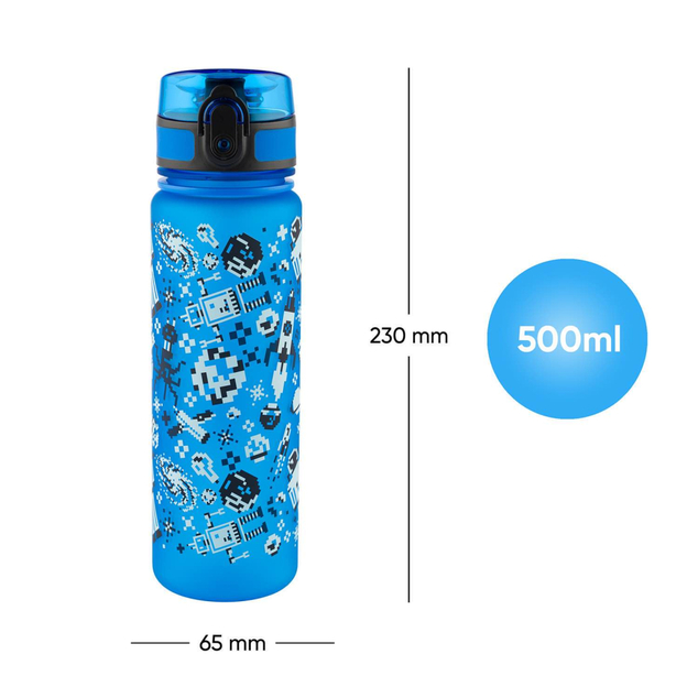 BAAGL Tritanová fľaša na nápoje Space Game, 500 ml