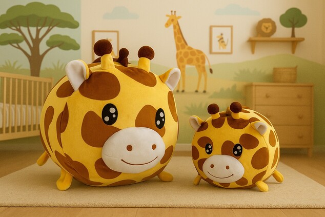 Magic Baby Žirafa - mamička s mláďatkom - set plyšových hračiek 20 a 40 cm