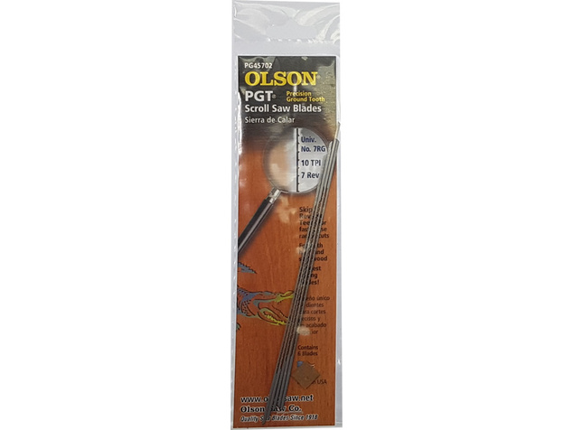 Olson zoznam do lupénkovej píly 1.12x0.46x127mm PGT 10/7TPI (6ks)