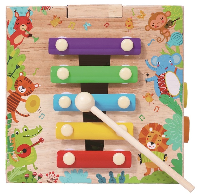 2Kids Toys Cubo motorico con labirinto Animali allegri