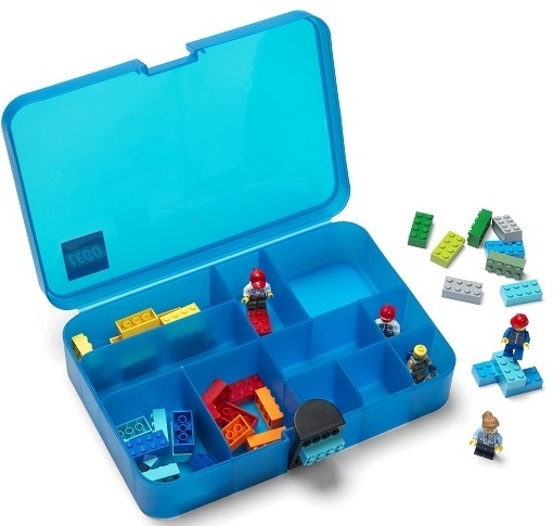 LEGO Caja de almacenamiento con compartimentos - azul