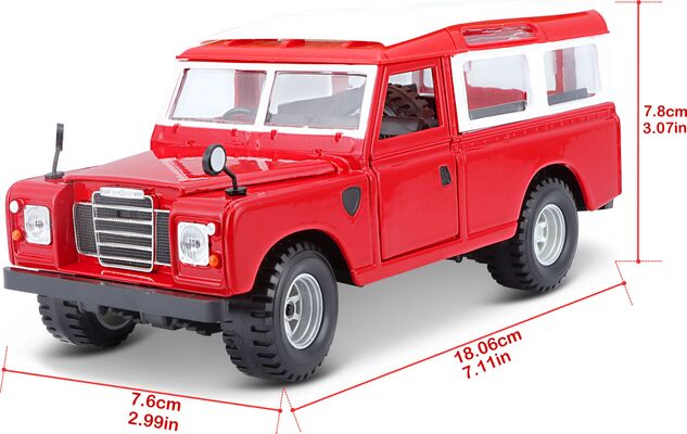 Bburago 1:24 Land Rover Rot