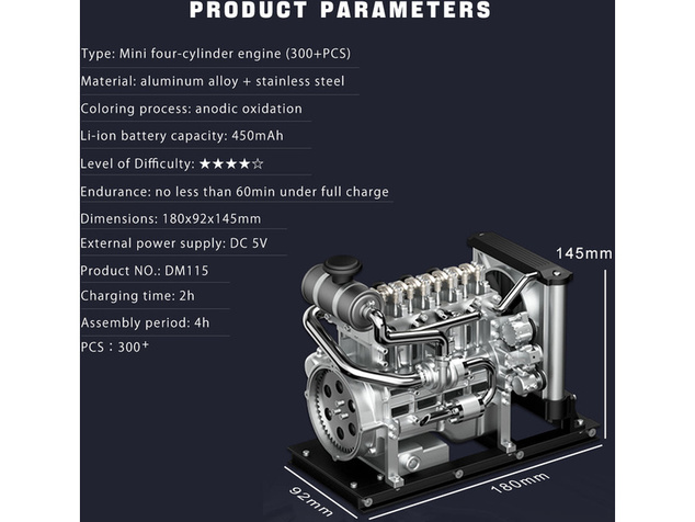 Teching dieselový motor Mini