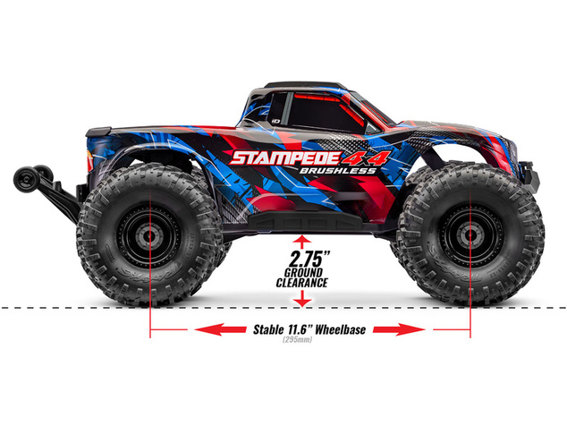Traxxas Stampede 4x4 1:10 VX3 RTR portocaliu