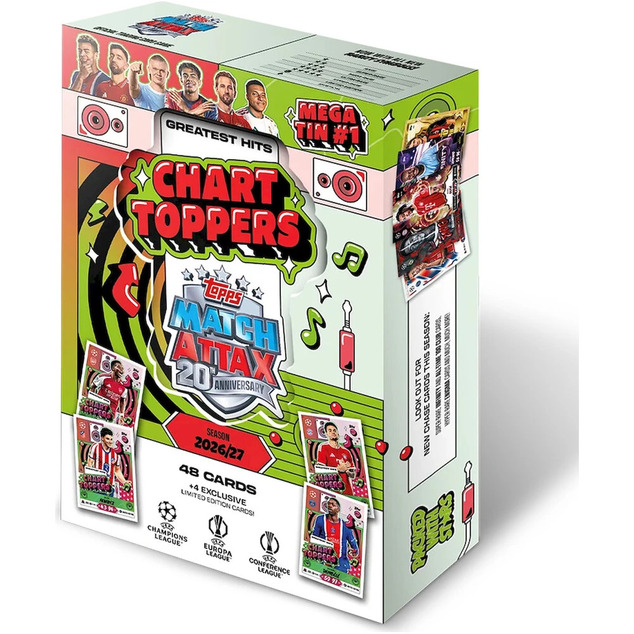 Nogometne kartice Topps Match Attax UCC 2026/27 - Mega Tin