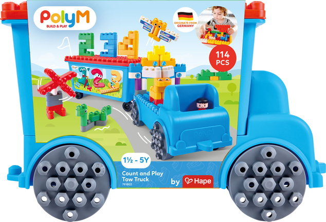 Abschleppwagen-Bausatz mit Zahlen