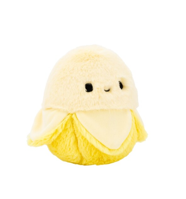 Squishmallows Fuzzamallows Banane – Junie, 13 cm