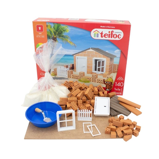 TEIFOC Baukasten Sommerhaus 130 Teile