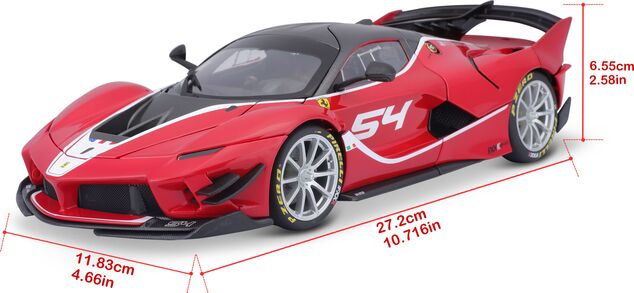 Bburago 1:18 Ferrari Signature Serie FXX-K EVO No.54 (rot)