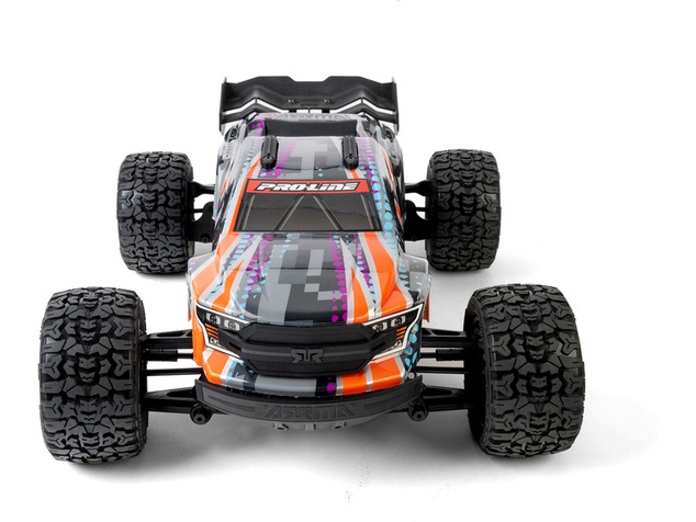 Pro-Line koleso 1:16 s pneu Jaeger, disk Split Six čierny 12mm (2): Arrma Mini Kraton