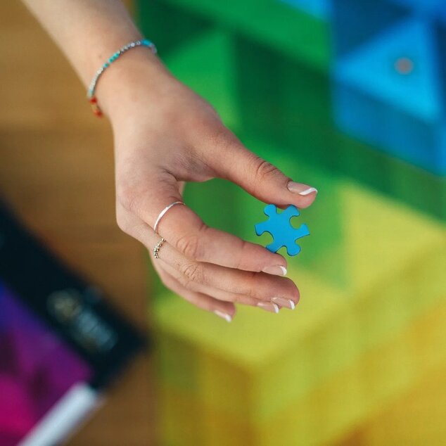 Trefl Prime Puzzle 1000 UFT - Farebné škvrny: Kubický gradient